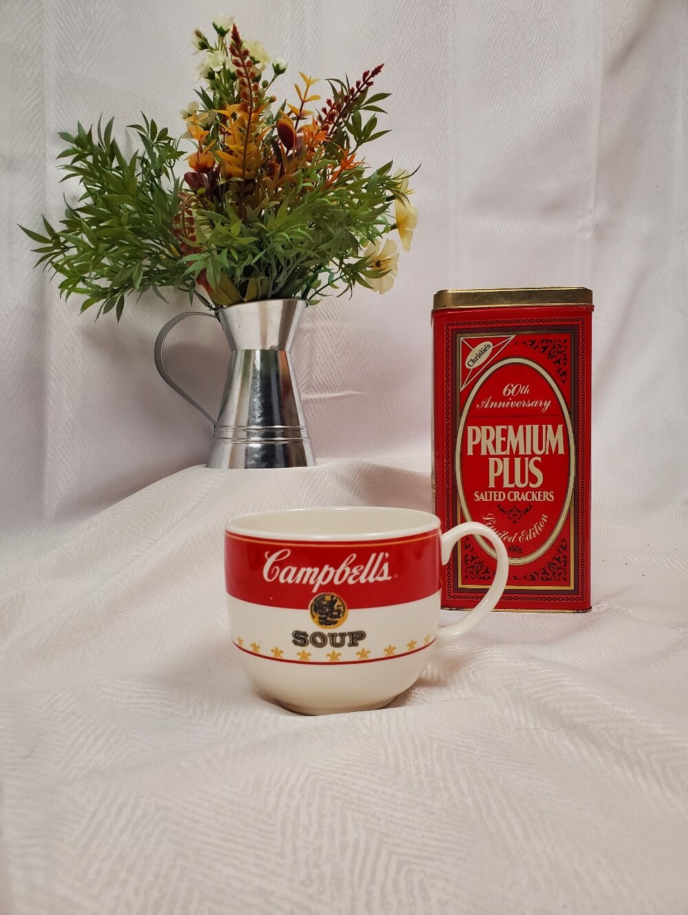 Red & White Soup Mug - Branded Ceramic Cup
